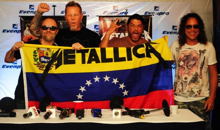 Metallica apoyará con US$100.000 a los damnificados por los sismos en Venezuela