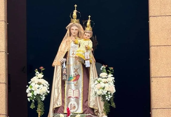 Novena en honor a la Virgen del Carmen en Carabobo