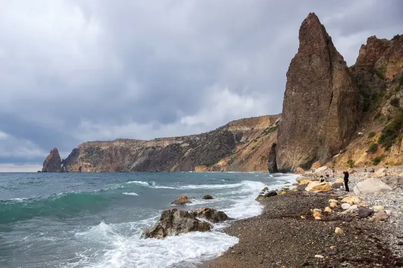 Playa del Cabo Fiolent, Crimea