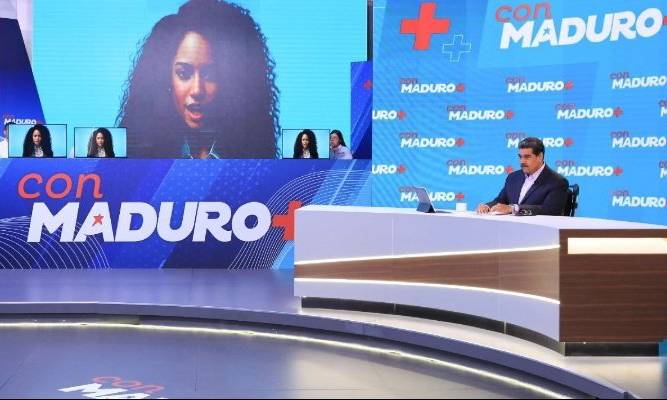 Maduro estrena programa con Sira, presentadora creada con IA