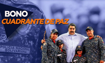 Pagan bono Cuadrantes de Paz de diciembre por Patria