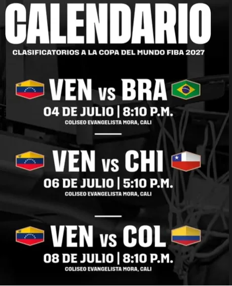 Venezuela y Brasil se miden el 4 de julio en Cali