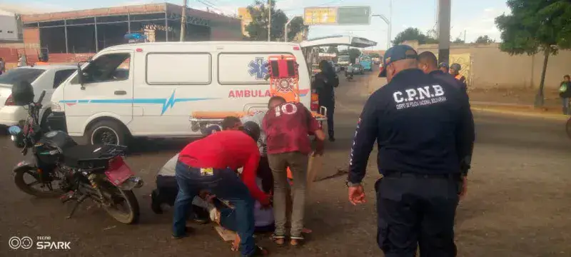 Choque en la C2 de Maracaibo deja una mujer herida