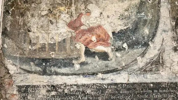 Remodelación de una cocina devela pinturas de casi 400 años de antigüedad