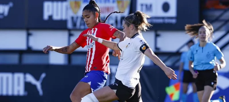 Gabriela García anotó en la goleada del Atlético Madrid ante el Valencia