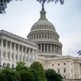 A scenic view of the iconic US Capitol Building symbolizing American democracy in Washington DC.