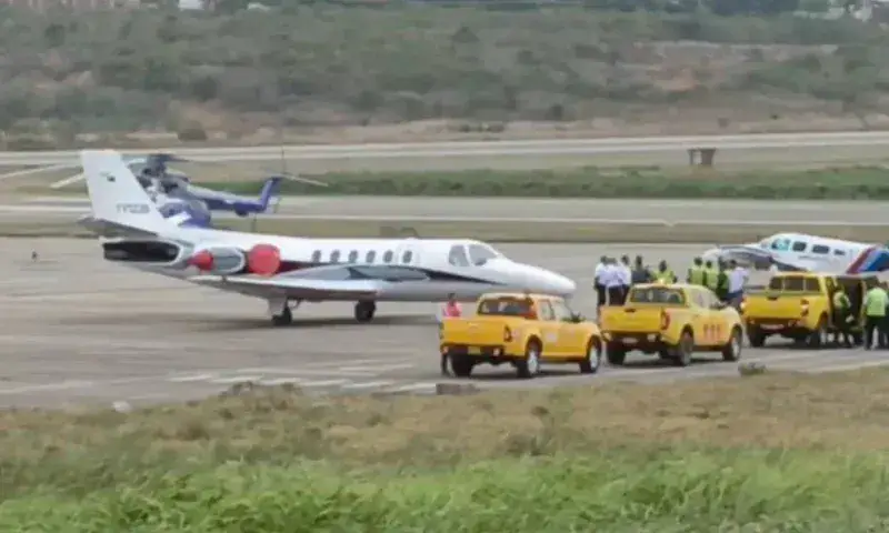 Avión oficial venezolano aterriza de emergencia en Cúcuta