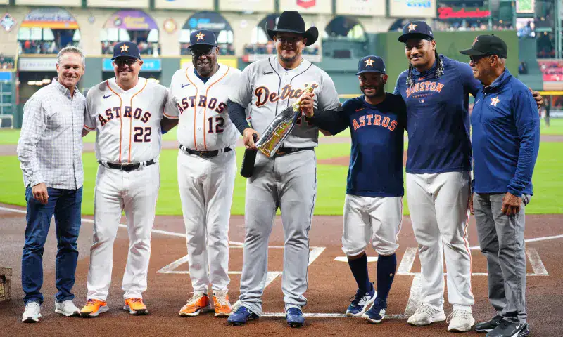 Los Astros rinden homenaje a Miguel Cabrera