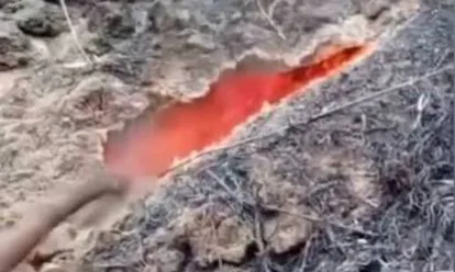 Grietas con fuego en Sucre generan inspección en Táchira