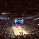 Views from the upper Deck of a Los Angels Lakers Game in early December.