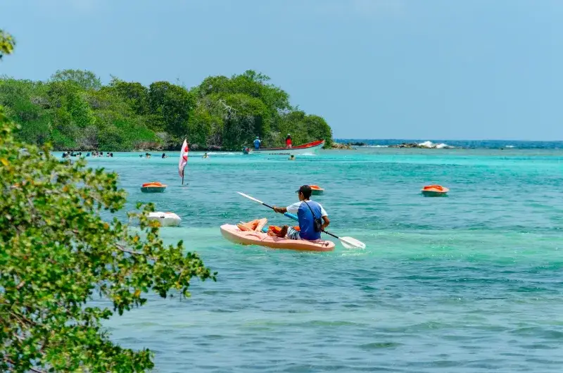 Enjoy a summer kayaking adventure in the clear waters of Ocumare de la Costa, Venezuela.