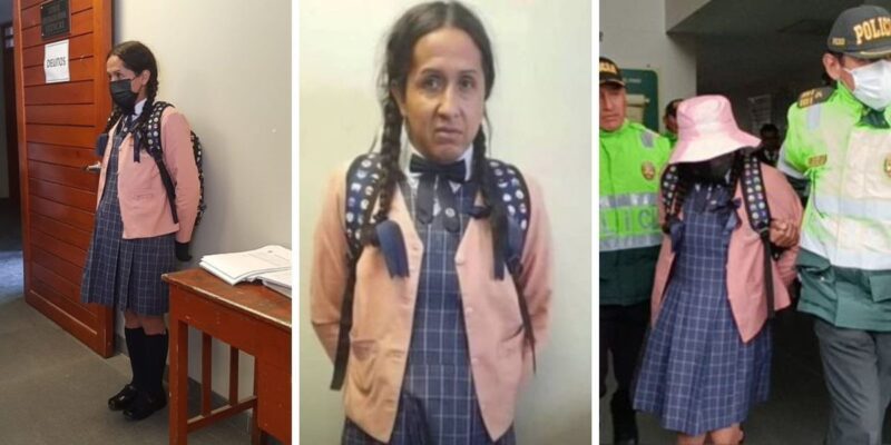 Perú: Liberan a hombre disfrazado de colegiala por falta de pruebas