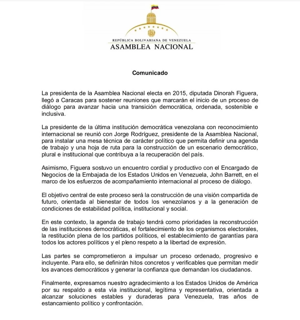 AN de 2015 confirmó reuniones de Figuera con Rodríguez y Barrett