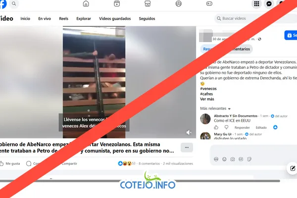 Circula video falso sobre deportaciones de venezolanos en Colombia