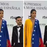 Michael Costello llevó la bandera venezolana a la alfombra roja en Madrid