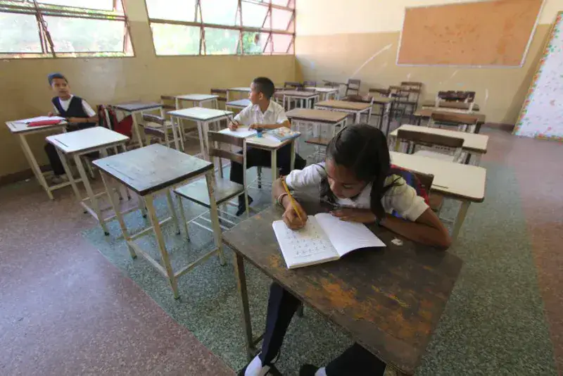 Tasa de escolaridad actual en el país es la más baja desde el 2014