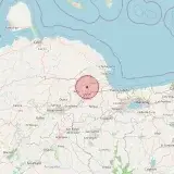 Mapa del epicentro — al norte de San Felipe