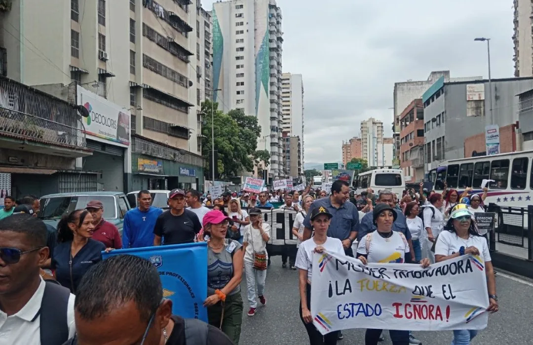 Trabajadores de la salud protestaron en Caracas por salarios y beneficios laborales
