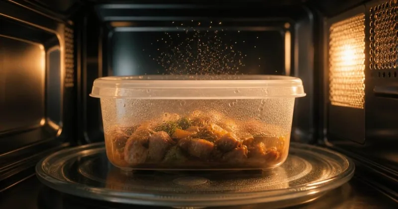 Calentar comida en un táper de plástico puede liberar microplásticos invisibles