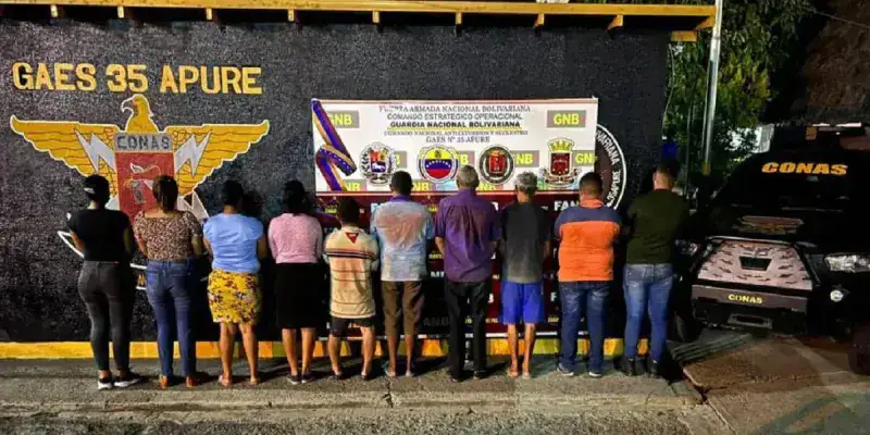 Agarraron a 14 de una célula del Tren del Llano