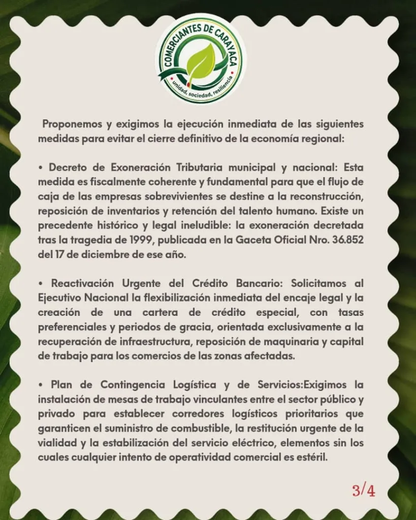 Comerciantes de Carayaca exigen medidas para reactivar economía