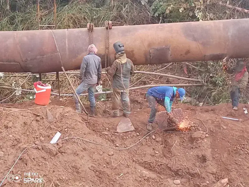 Reparan en tiempo récord mega tubería en el Zulia